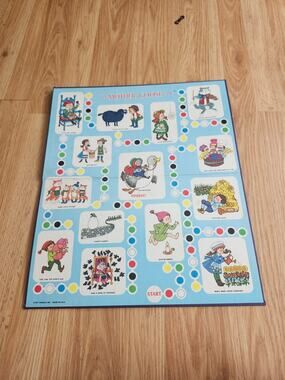 Vintage Cadaco Mother Goose Board Game 1971 Board Only Replacement Piece